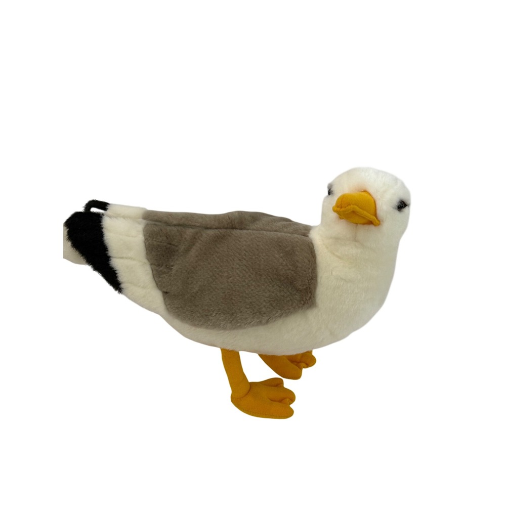 Tiger Tale Toys Viahart Seagull Plush Stuffed Animal Bird White Gray 12 Inch